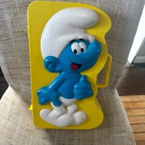 Vintage 1983 Smurf Toy Organizer